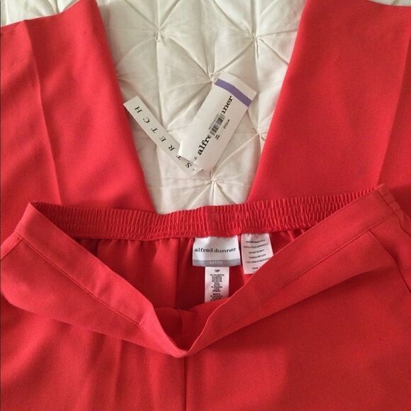 NWT Alfred Dunner Sz 18 Coral stretch slacks - Picture 4 of 6